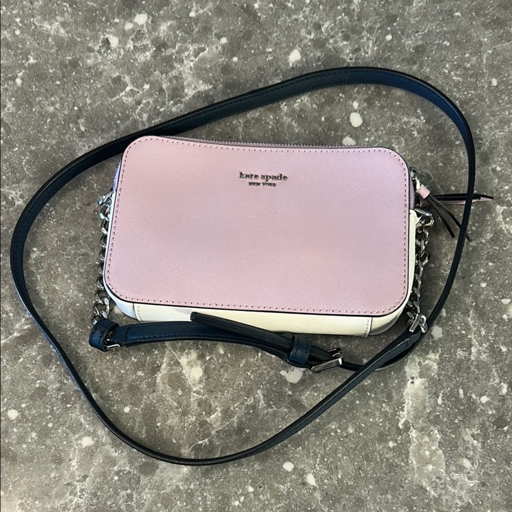 Kate Spade Lavender and White Crossbody Bag